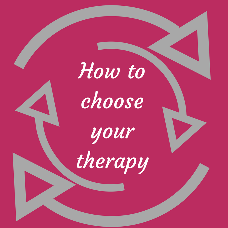 how to choose your therapy