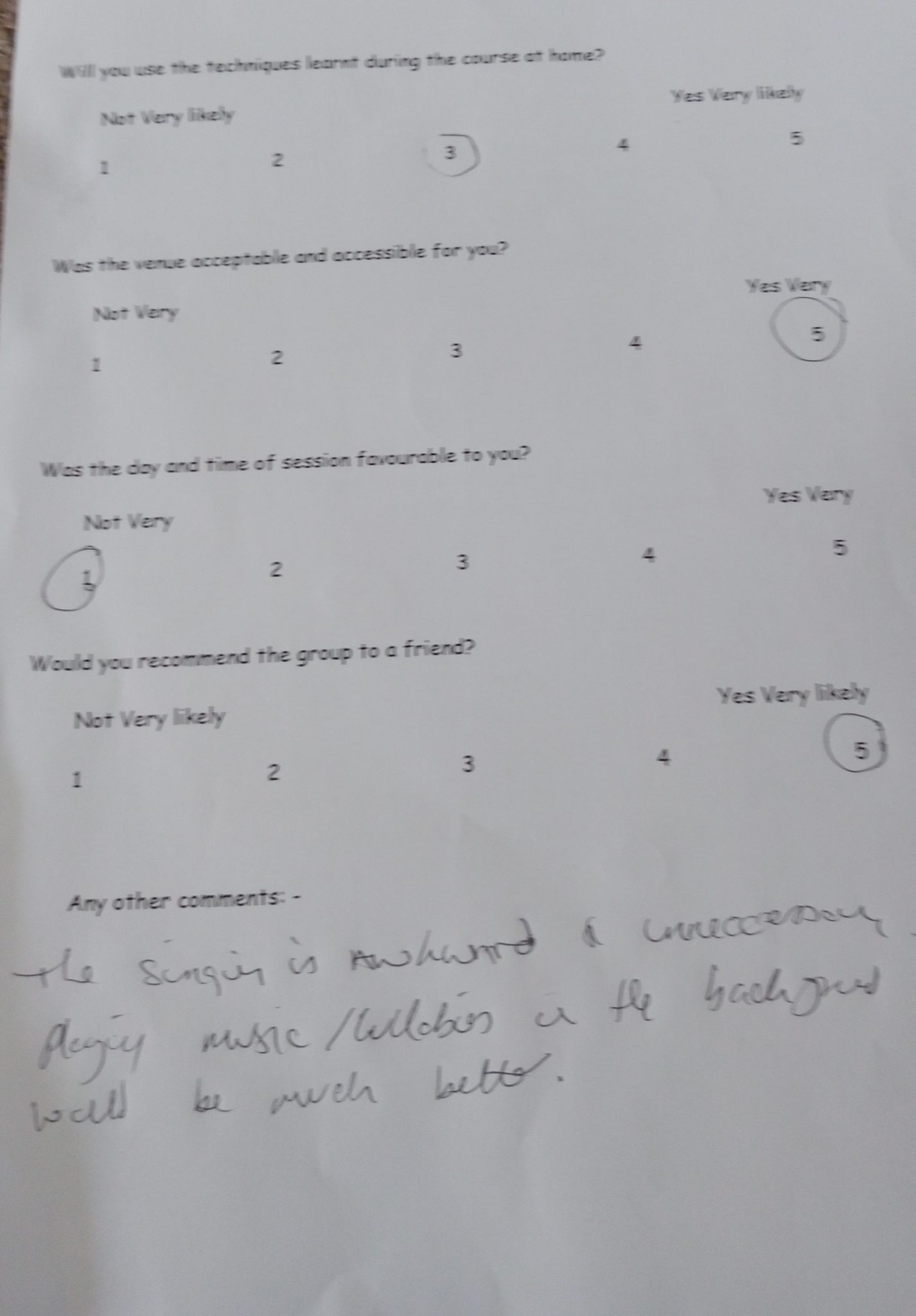 feedback